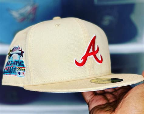 New Era Cream Atlanta Braves 59Fifty Fitted Hat