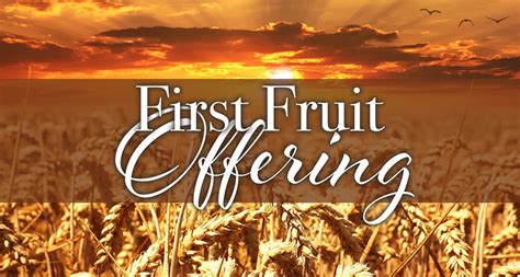 Canaan Christian Church | First Fruit