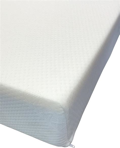 8" Deep 3ft Single Memory Foam Mattress by eXtreme Comfort in Plain White Zipped Cover and Full ...