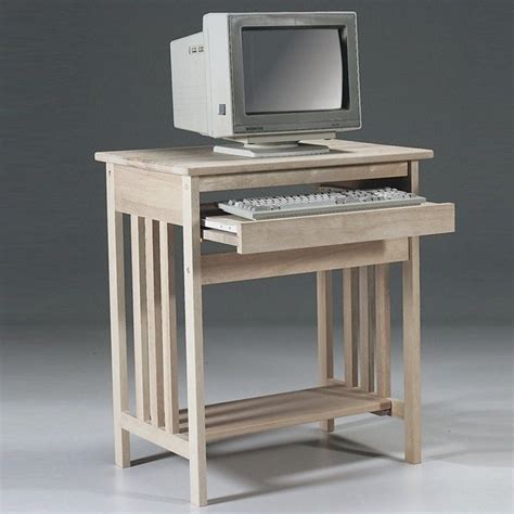 International Concepts Unfinished Mission Wood Computer Cart - 273