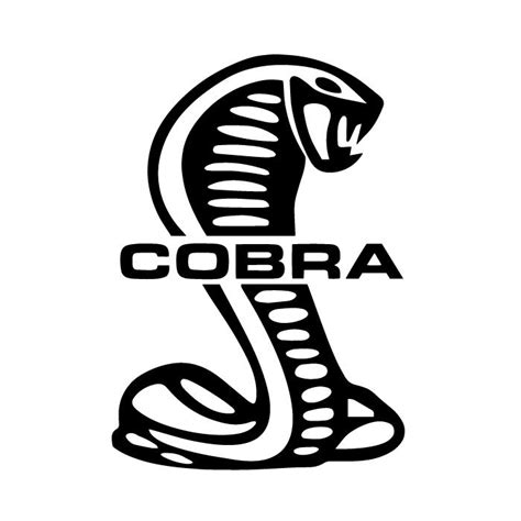 Cobra Ford Mustang Logo Decal Sticker – Decalfly