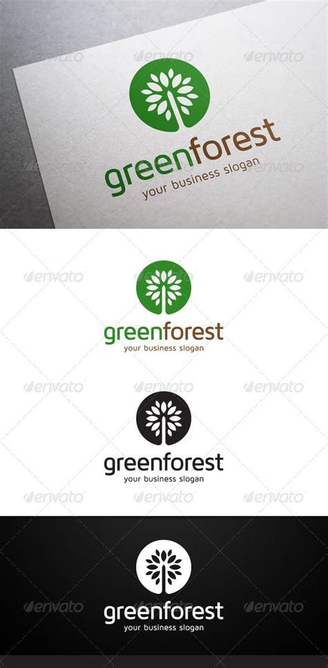 Green Forest Logo | Forest logo, Natural logo, Logo design