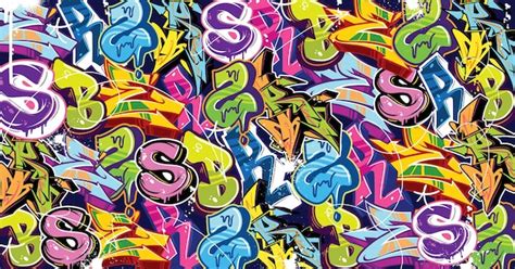 Premium Vector | Colorful Graffiti Wall Art Background Street Art Hip ...