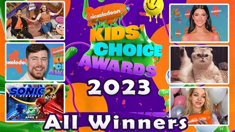 All-Winners | Nickelodeon Kids’ Choice Awards 2023 - YouTube