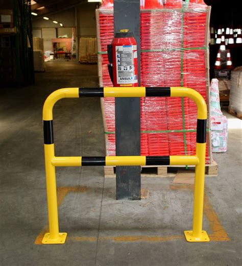 Steel protection barrier with crossbar - Ø 60 mm - Traffimex