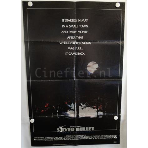 Silver Bullet 1985 US One Sheet Movie Poster Original Daniel Attias Stephen King