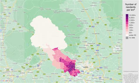 Bradford population stats in maps and graphs.