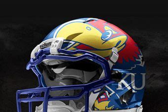 Kansas Jayhawks | Football helmets, College football helmets, Football