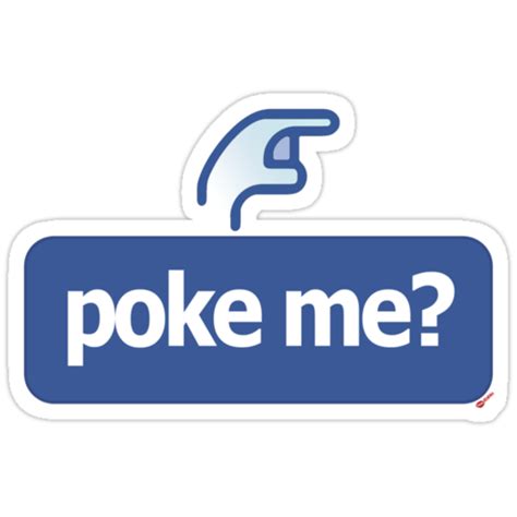 "Poke Me? [-0-]" Stickers by KISSmyBLAKarts | Redbubble