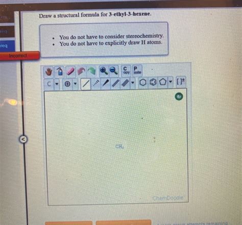 Solved Draw a structural formula for 3-ethyl-3-hexene. reg . | Chegg.com