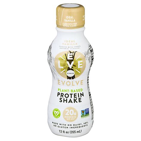 Evolve Protein Shake Ideal Vanilla Flavor 12 Fl Oz | Evaporated Milk, Condensed Milk & Powdered ...