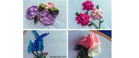 10 Ribbon Embroidery Flowers With Silk/satin Ribbons (Tutorials) - SewGuide