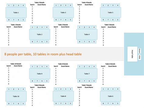 Seating Chart Template | Excel Templates