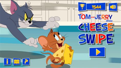 🕹️ Play Tom & Jerry Cheese Swipe Game: Free Online Endless Running Cat & Mouse Chase Game for Kids