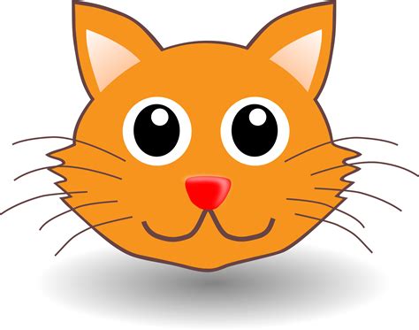 Clipart - funny kitty face