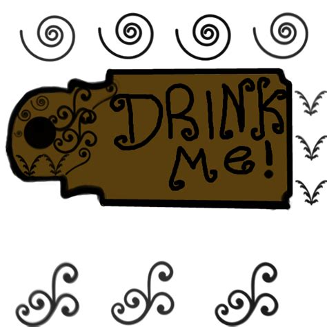 Alice In Wonderland Drink Me Bottle Label by Ninja-blackberry-98 on DeviantArt