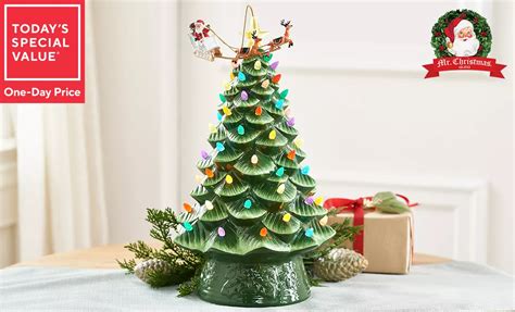 (QVC) Mr. Christmas Choice of 16" Animated Ceramic Nostalgic Tree – TVShoppingQueens