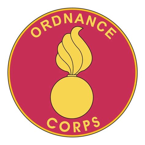 US Army Ordnance Corps Plaque Decal on 3M Reflective Vinyl