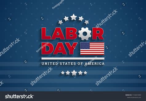 Usa Labor Day Background Vector Illustration Stock Vector (Royalty Free ...