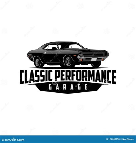 Classic Car and Performance Garage Logo Vector Stock Vector ...