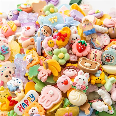 Amazon.com: Slime Charms Cartoons Charms Cute Set - Mixed Lot Assorted Cartoons Kawaii Charms ...