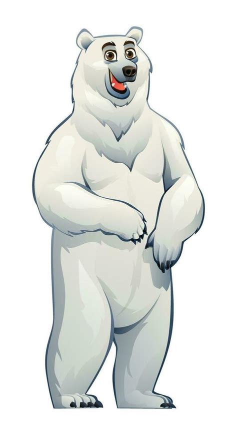 Polar bear cartoon character illustration isolated on white background 26742722 Vector Art at ...