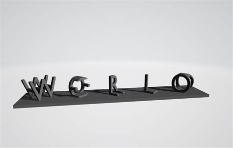 Hello World Ambigram/Intersection Illusion by Xtagon | Download free STL model | Printables.com