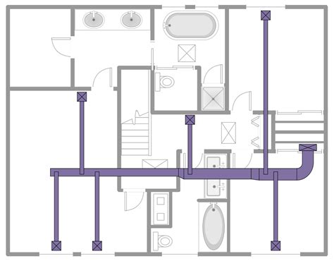 Residential Attic Ductwork Layout