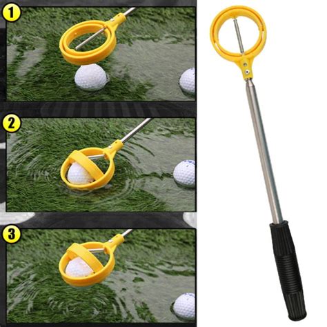 2M Golf Ball Retriever Device Telescopic Pick Up Ball Scoop Picker Black - Walmart.com