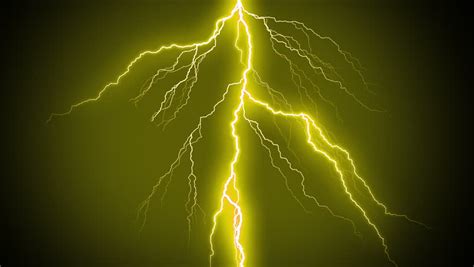 yellow lightning strikes flashing more options Stock Footage Video (100 ...