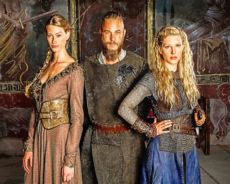 Aslaug With Ragnar And Lagertha Paint By Numbers - Numeral Paint Kit