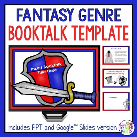 Book Talk Template | Fantasy Genre - Mrs. ReaderPants