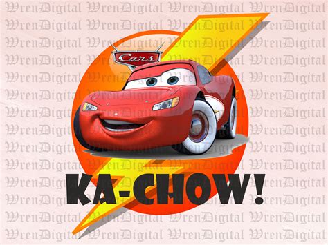 Cars Lightning Mcqueen Ka-chow Png, Cars Png,printable CARS PNG, Lightning Mcqueen Silhouette ...