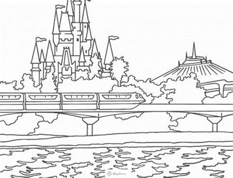 Disney Magic Kingdom Coloring Pages | Disney coloring pages, Disney ...