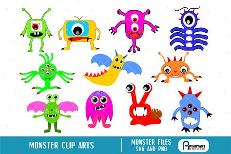 monster clip art,monster graphics,monster svg,cute monster