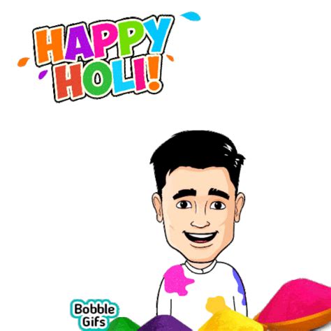 Happy Holi Holi Sticker - Happy Holi Holi Happy - Discover & Share GIFs