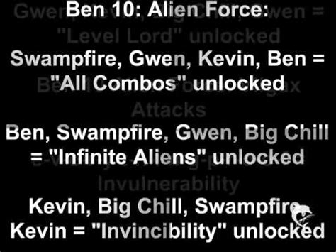 Ben 10: Alien Force & Vilgax Attacks cheat codes for WII - YouTube