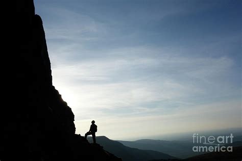 Climber At The Base Of A Cliff Photograph by Cordelia Molloy/science Photo Library - Fine Art ...