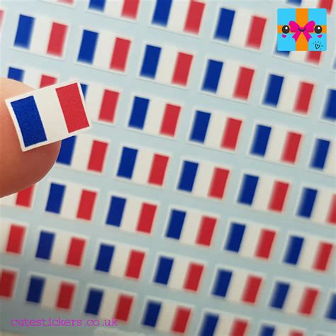 French Tricolore flag mini planner stickers - Cute Stickers