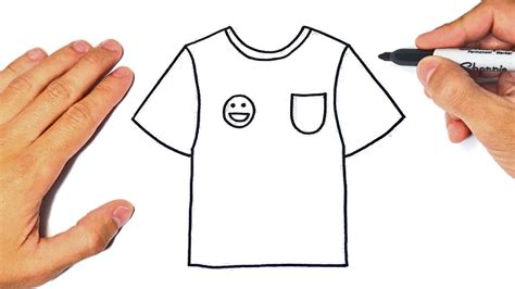 How to draw a T-Shirt Step by Step | T-Shirt Drawing Lesson - YouTube