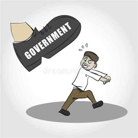 Oppressed by Government Illustration Stock Illustration - Illustration of fearful, match: 78613446