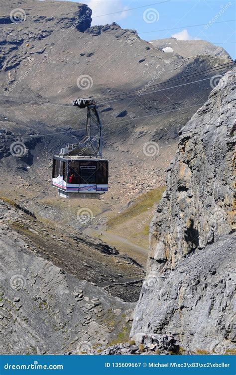 The Schilthorn Cable Car is Famous from the James Bond Movie Stock ...