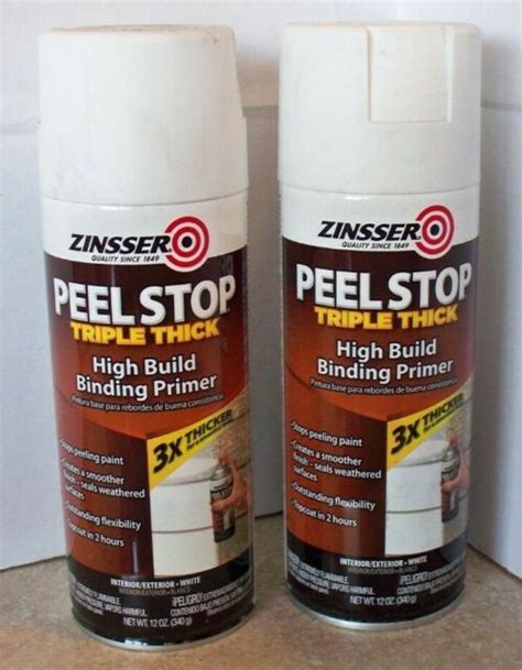 2 PK Zinsser Peel Stop 3X Thicker 12 OZ High Performance Paint Primer | eBay