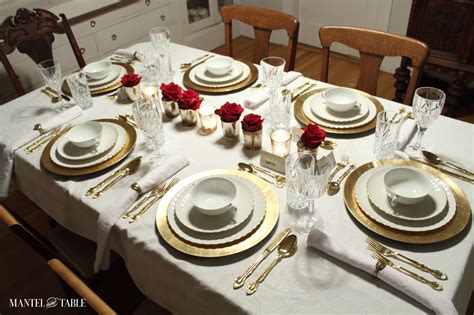 How to Set a Beautiful Formal Table - It's Easy! ~ Mantel and Table