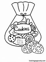 Cookies Coloring Page sketch template