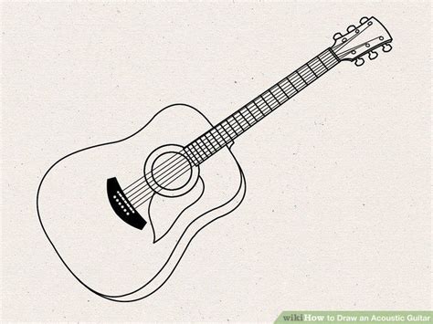 How To Draw A Guitar | Guitar drawing, Guitar illustration, Guitar sketch