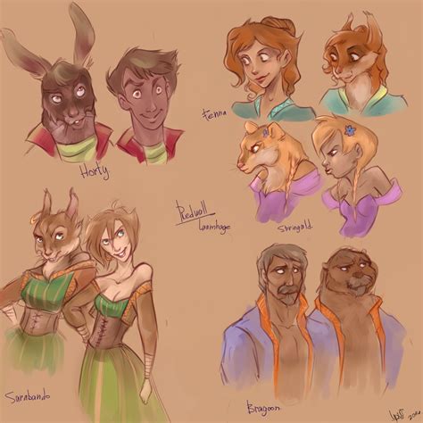 characters from Redwall are humen by WinstonOffbeat1 on DeviantArt