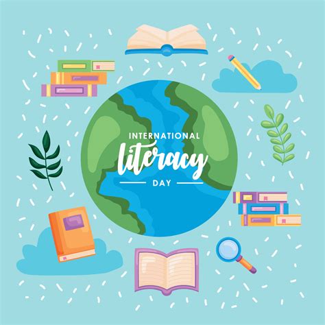 literacy day poster 11137267 Vector Art at Vecteezy