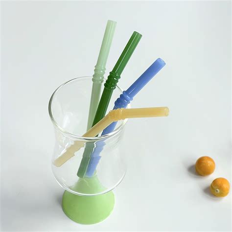 4PC Set Glass Straws