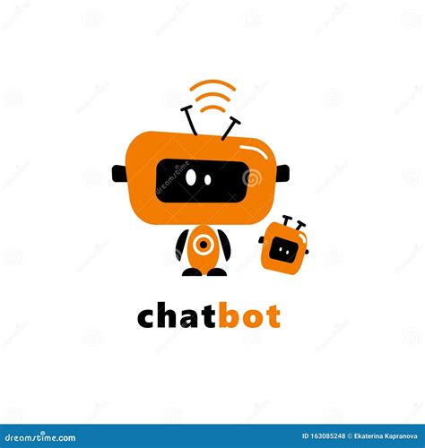 Vector Illustration of Funny Robots. Stock Illustration - Illustration of funny, customer: 163085248